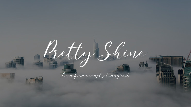 Pretty Shine Font