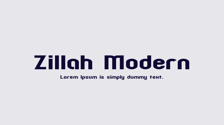 Zillah Modern Font Family
