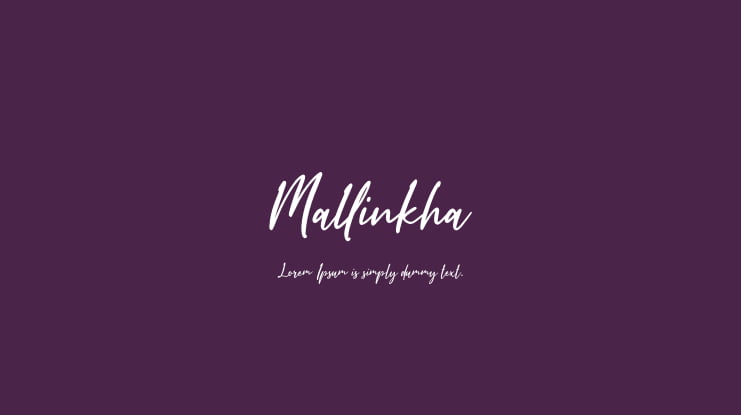 Mallinkha Font