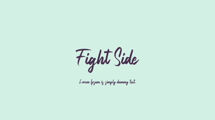 Fight Side Font