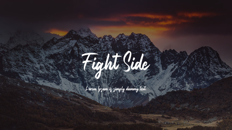 Fight Side Font