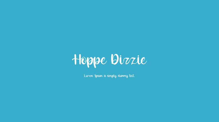 Hoppe Dizzie Font Family