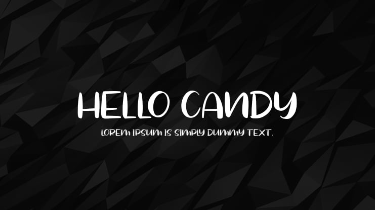 Hello Candy Font
