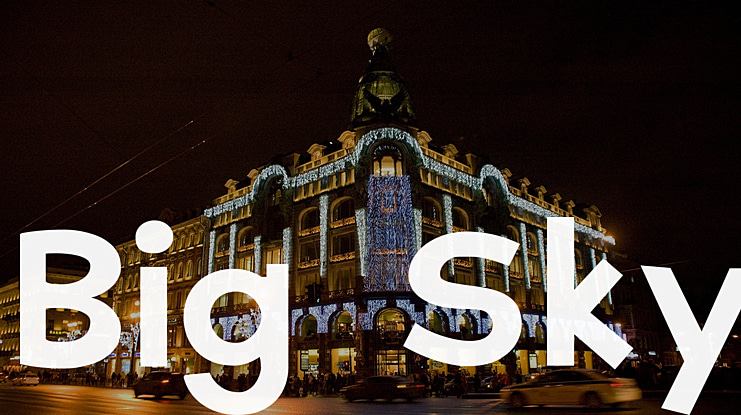 Big Sky Font