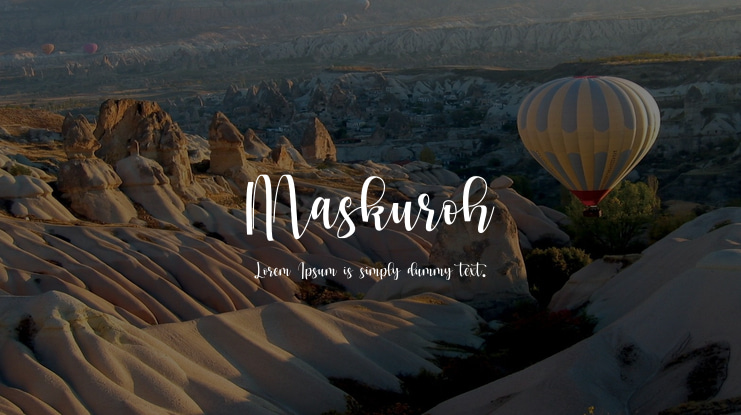 Maskuroh Font