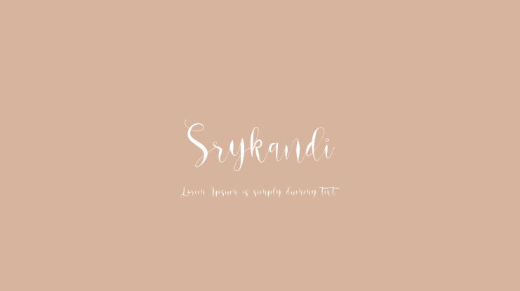 Srykandi Font