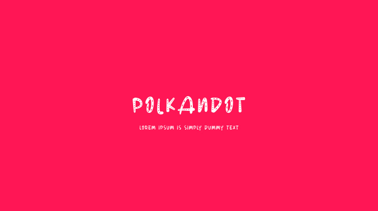 POLKANDOT Font