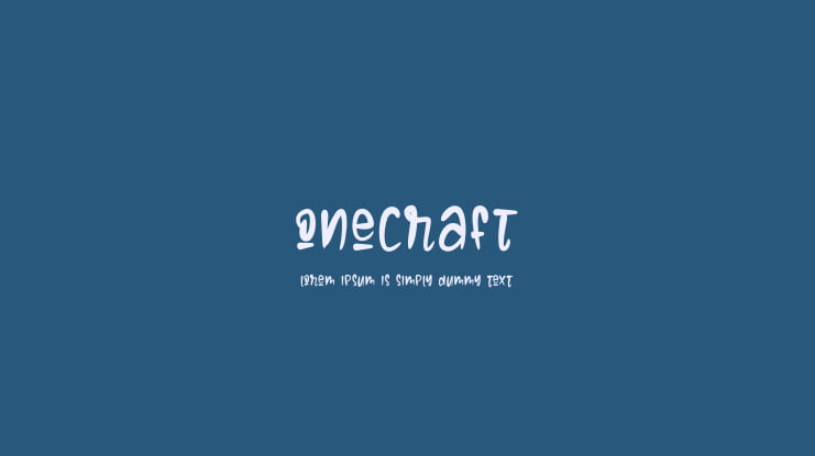 ONECRAFT Font