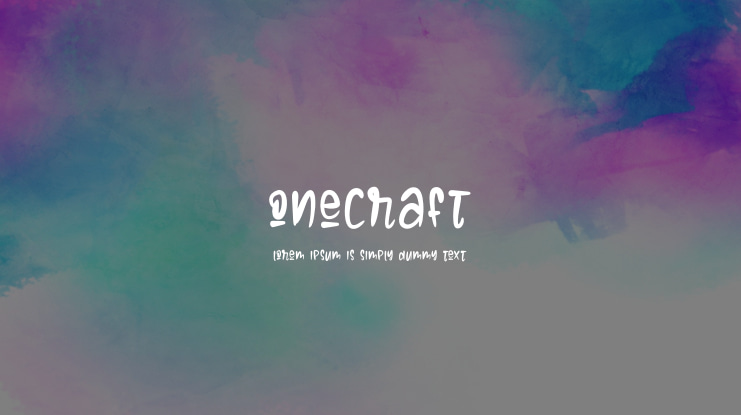 ONECRAFT Font