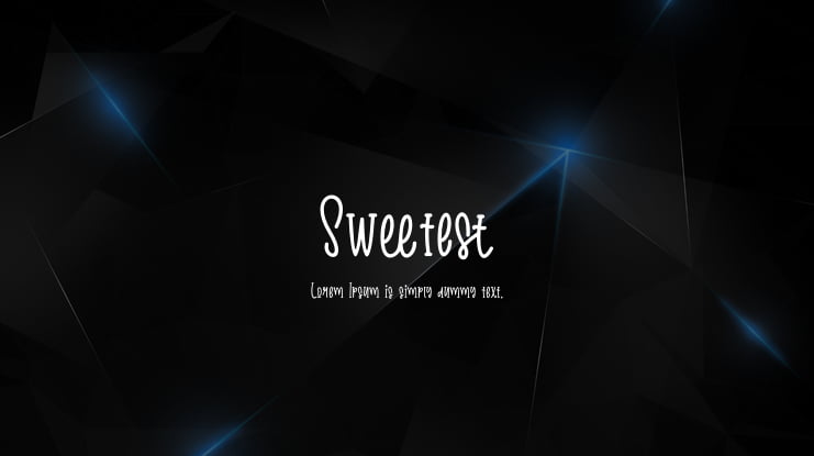 Sweetest Font