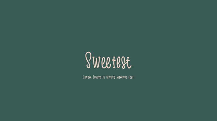 Sweetest Font