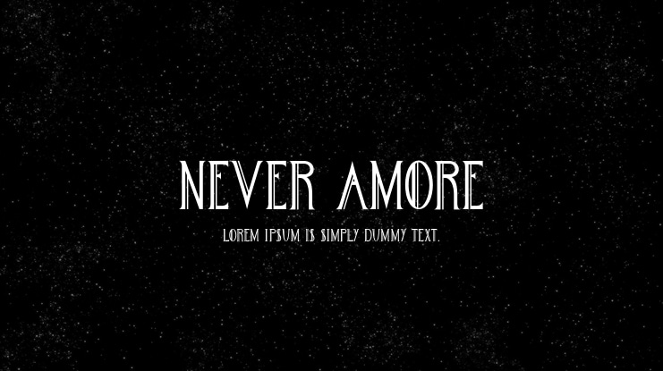 Never Amore Font