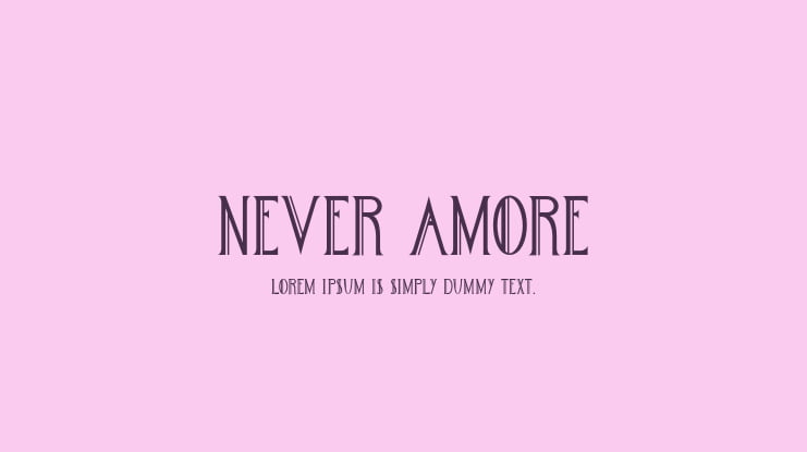 Never Amore Font