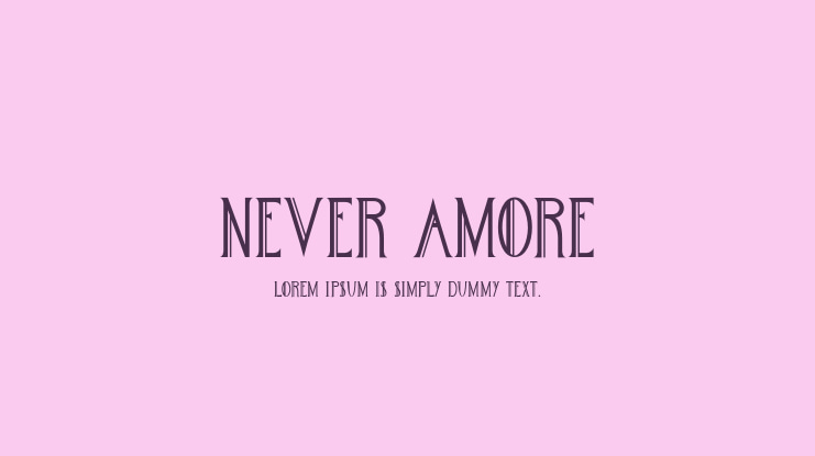 Never Amore Font