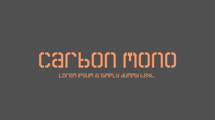 Carbon Mono Font Family