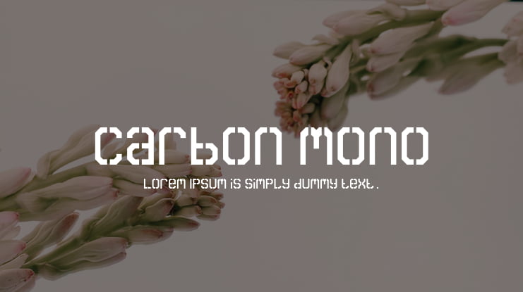Carbon Mono Font Family