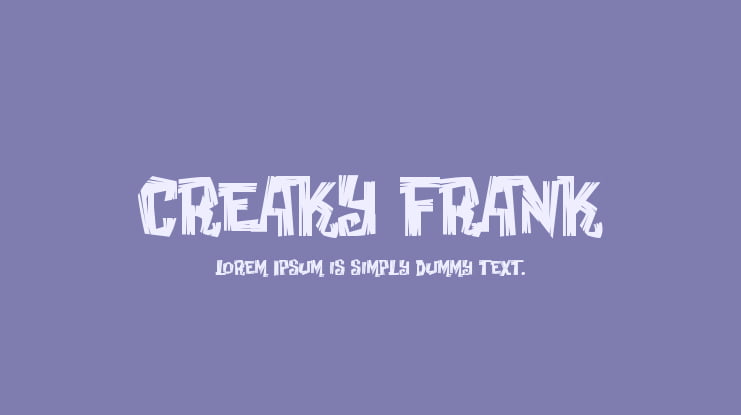 Creaky Frank Font