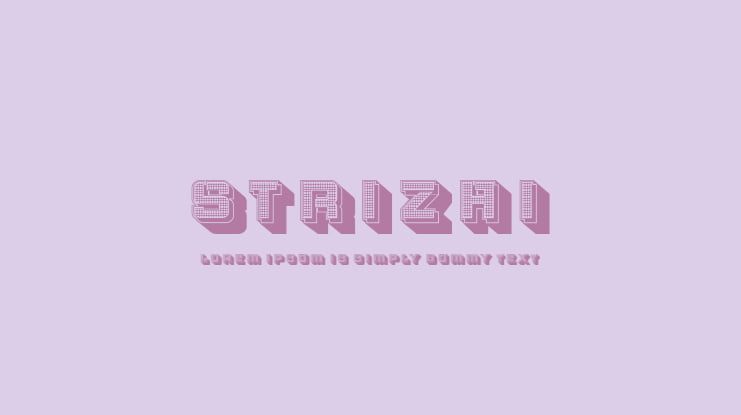 Strizhi Font