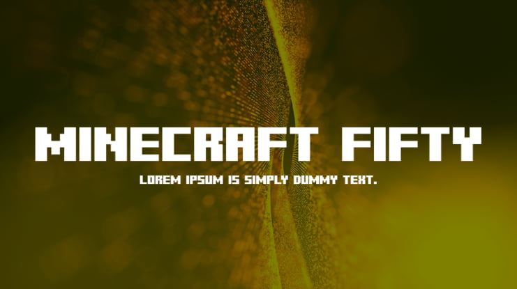 Minecraft Fifty Font
