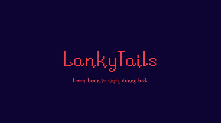 LankyTails Font