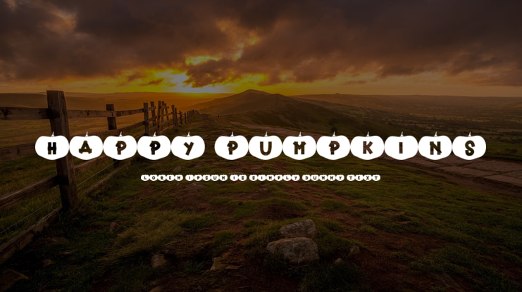 Happy Pumpkins Font