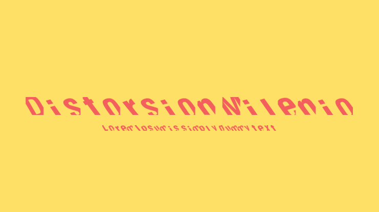 Distorsion Milenio Font
