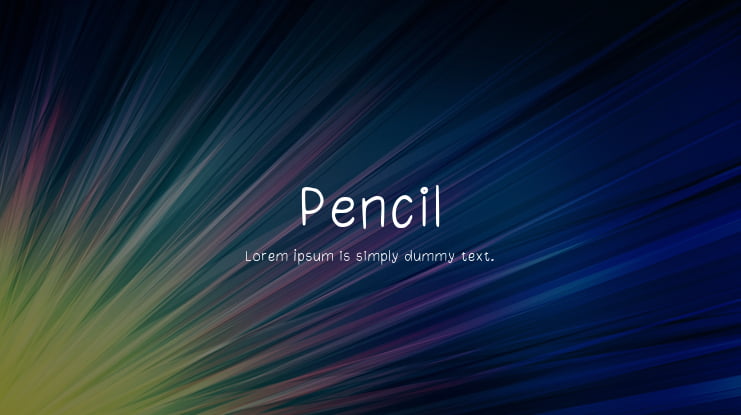 Pencil Font