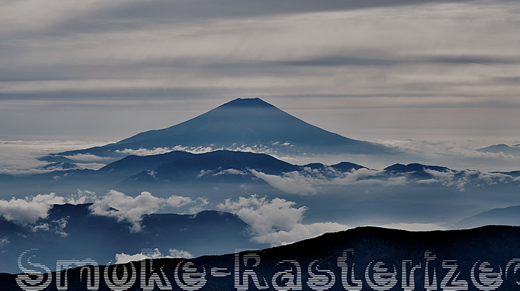 Smoke Rasterized Font