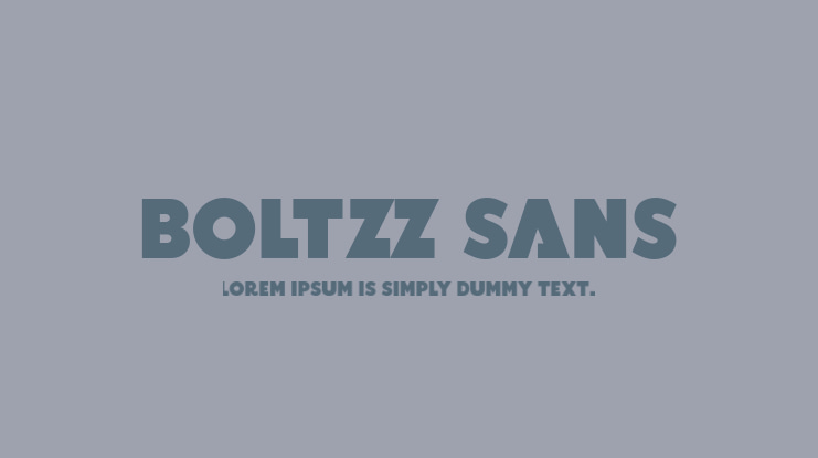 BOLTZZ Sans Font
