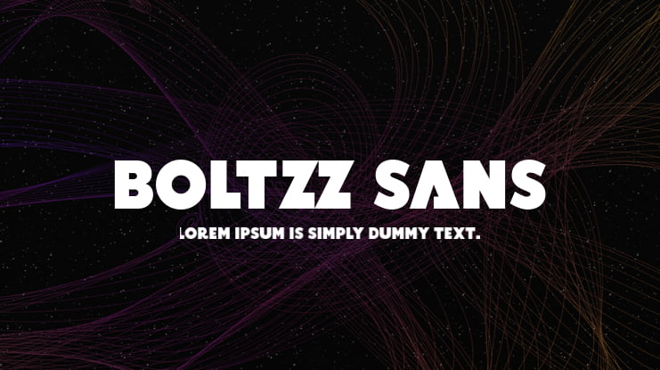 BOLTZZ Sans Font
