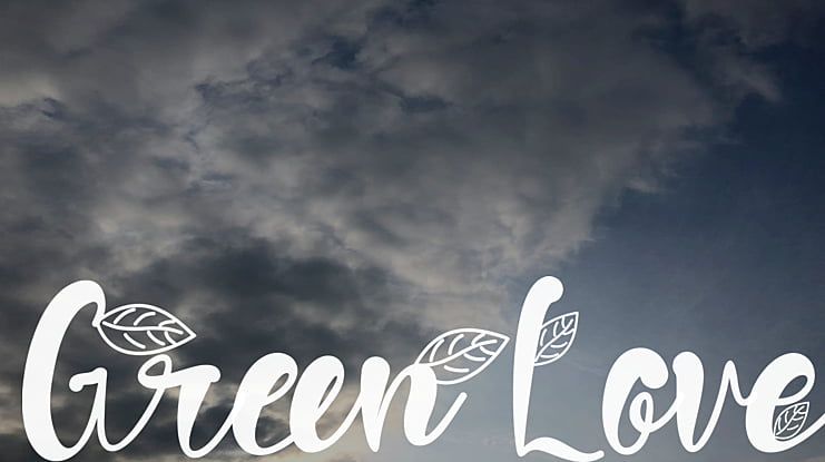 Green Love Font