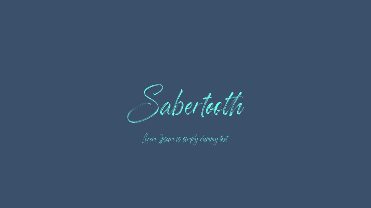 Sabertooth Font Family
