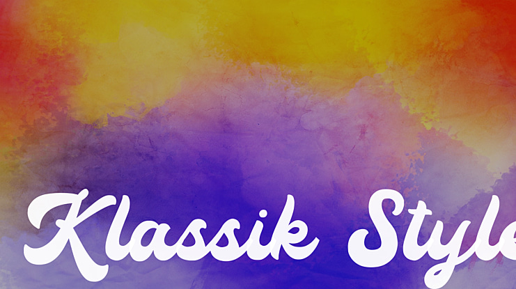 Klassik Style Font