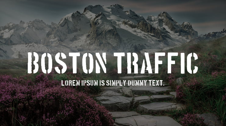 Boston Traffic Font