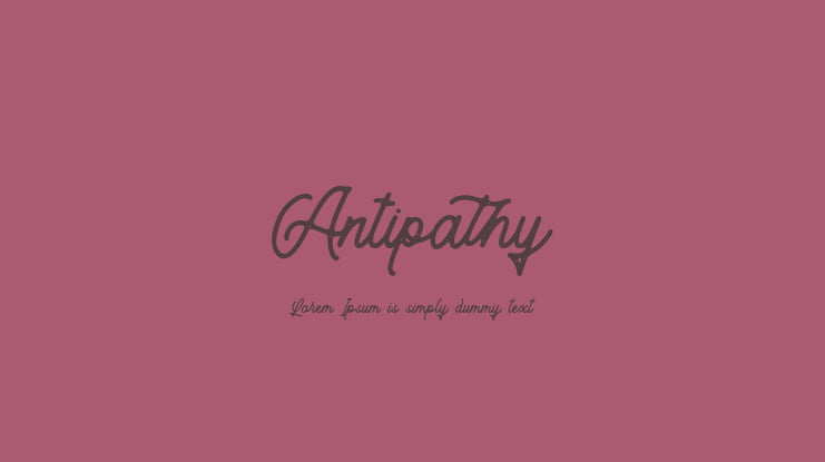 Antipathy Font
