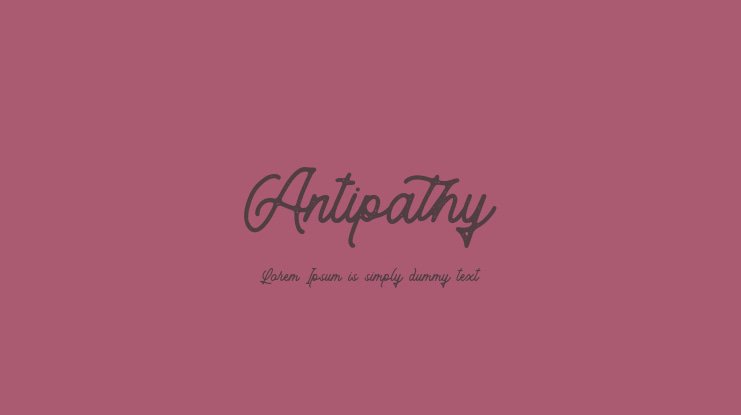 Antipathy Font