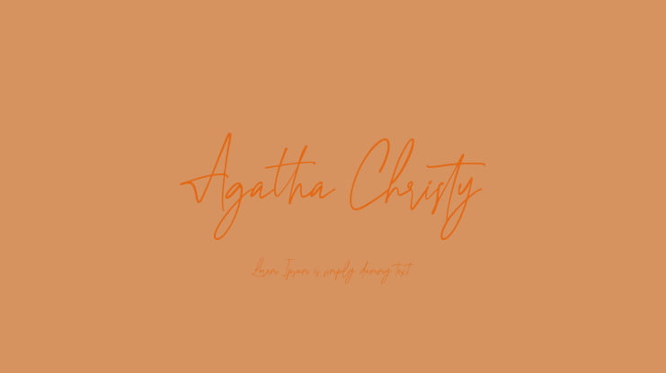 Agatha Christy Font