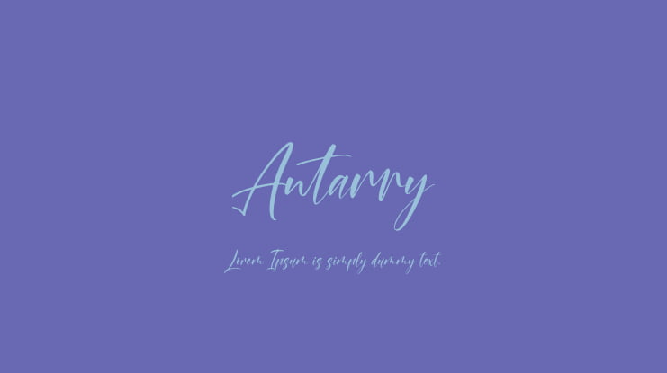 Antarry Font