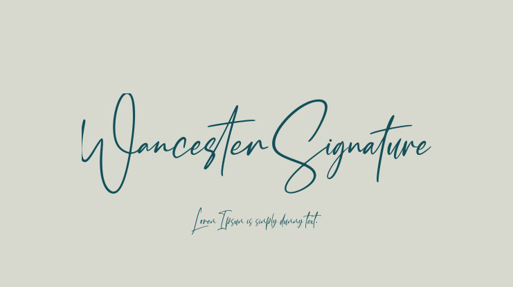 Wancester Signature Font