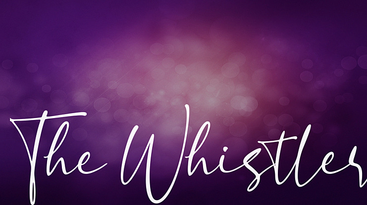 The Whistler Font