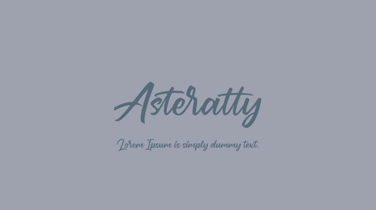 Asteratty Font