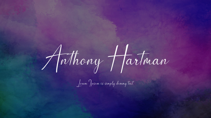 Anthony Hartman Font