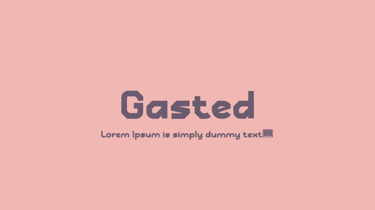 Gasted Font Family