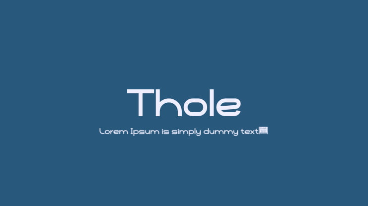 Thole Font Family