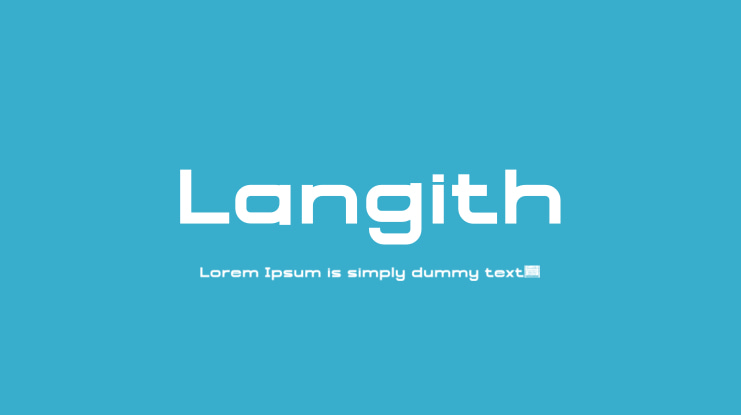 Langith Font Family