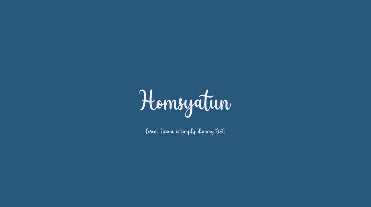 Homsyatun Font