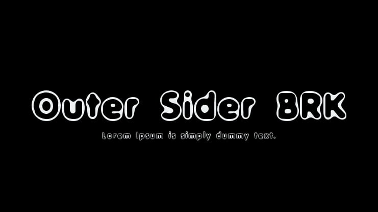 Outer Sider BRK Font