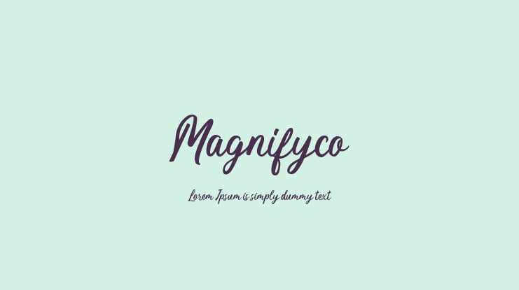 Magnifyco Font Family : Download Free for Desktop & Webfont