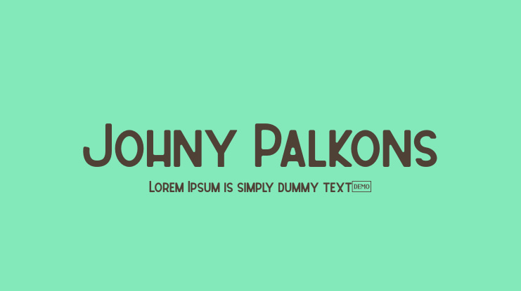 Johny Palkons Font Family