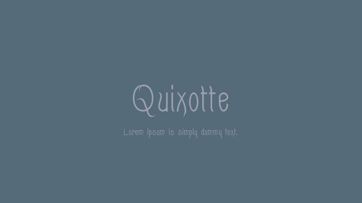 Quixotte Font